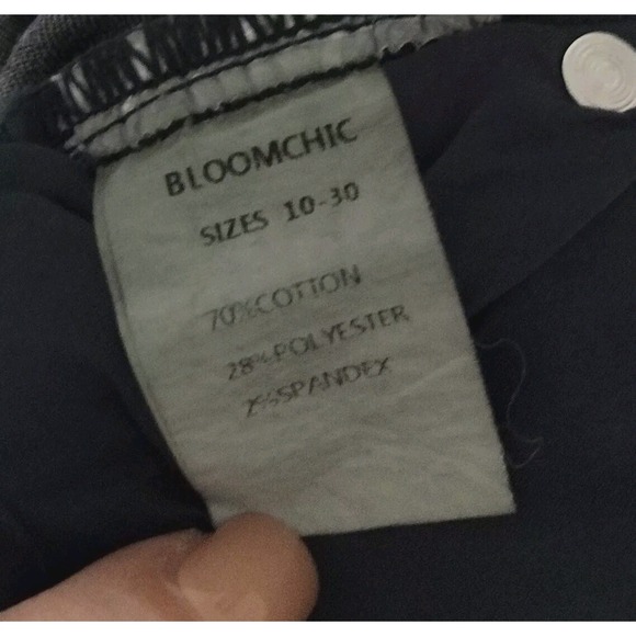 Bloom Chic Jeans Women's Size 26 NEW Blue Denim Women's Plus Pockets New W/ Tags - Picture 6 of 11